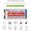 Coolwell 2.66 inch E-Paper E-Ink Display Module (B) for Raspberry