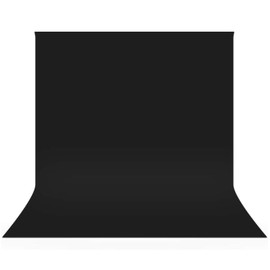 UTEBIT Black Cloth Photography 150 x 200cm Folding Background Sheet Solid Fabric Backdrop Stand Pole Compatible Backscreen for Photography/Video/TV Polyester Black Photography Backdrops Sheet Size 1.5m x 2.0m Darkening Blackout