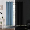 SMILETIME Sky Blue 52 x 96 in Long Velvet Curtains