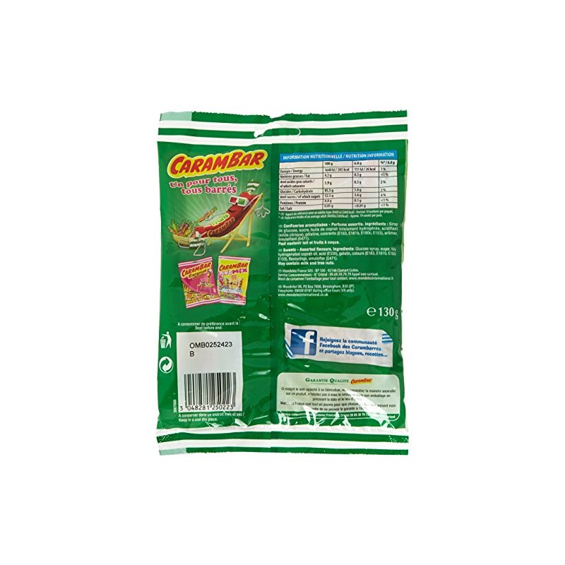 Carambar Gout Fruits Assorted Fruit Flavors - 130 g -