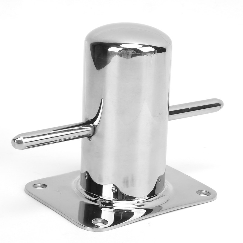 316 Stainless Steel Single Mooring Bitt Heavy Duty Cross Bollard