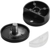 Black Upgraded 3-5mm Frameless Mirror Mounting Hardware 8 Pack Dual-Screw