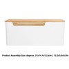 Cable Management Box Stylish Extension Socket Cord Organizer Box with