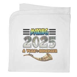 Azeeda 'Turning 2025 into Legacy' Cotton Baby Blanket/Shawl (BY00039368)