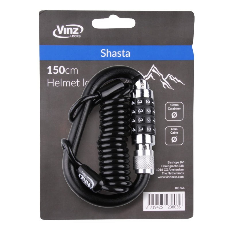 VINZ Shasta Helmet Lock, Pram Lock, Snowboard Lock & Ski