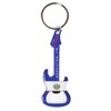Guitar Shaped El Salvador Flag Design Keychain Bottle Opener Set