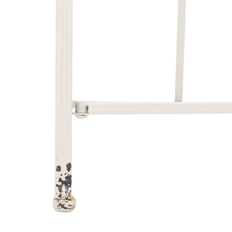 Safavieh PAT5014B Outdoor Collection Amaris Antique White Wrought Iron 4-Tier