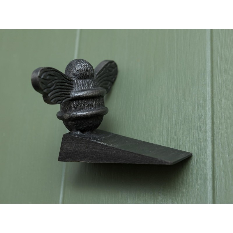 Bee Door Stop Wedge | Brass Bee Door Stop Holder