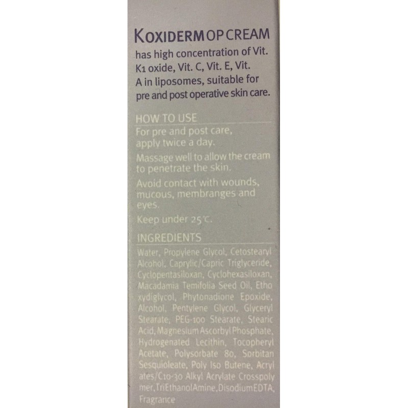 Vitamin K1 Oxiderm Cream, Minimizing Appearance of Scars, Dark Eye