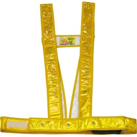 Mizukei Yakutsu 3020004 LED Tuski Type Safety Belt "Glow" Gold/Blue LED