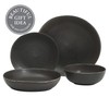 Gibson Elite Zion Mist 16 Piece Stoneware Reactive Glaze (Service