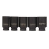 CASOMAN 1/2-Inch Drive Deep Spindle Axle Nut Impact Socket Set,
