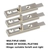 Pack of 4 Metallic Furniture Latches with Closing Angle, 70