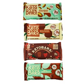 Keto Bars The Original Keto Snack Bar, Gourmet Simple Ingredients Low Carb, No Sugar, Rich in Ketogenic Fats, The Perfect KetoBars Snacks for Keto Diet Food Products (12 Pack, 1.65 oz)
