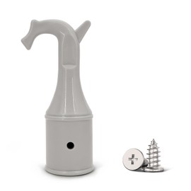 Loft Hook, Floor Stairs, Attic Hatch Roof Window Handle Hook, Attic Stairs, Roof Window Pole Hook, Grey, Diameter 25 mm, Includes 2 Screws, Floor Stairs Replacement Parts for Roof Window, Rod for