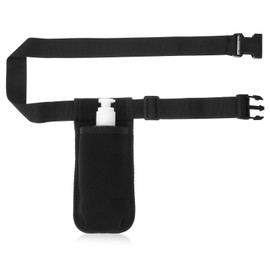 YBEATY Massage Bottle Bag Professional Massage Waist Oil Case Adjustable Lotion Case Organizer Belt Comfortable Durable Therapist Essential Accessory (Black)