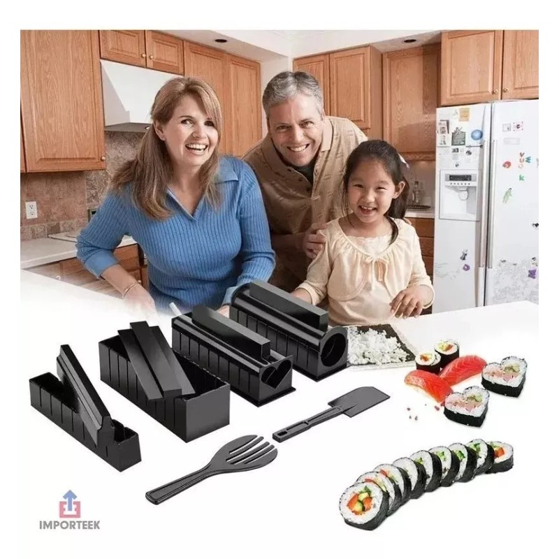 Total Supplier Set Moldes Prepara Rollos Sushi Utensilios Comida Japonesa