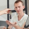 4Pcs Car Keychains, 4Pcs Small Screwdrivers, Leather Keychains, Universal Keychains,
