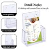 MHYMX Flyer Stand, Pack of 2 Brochure Holder, Table Acrylic