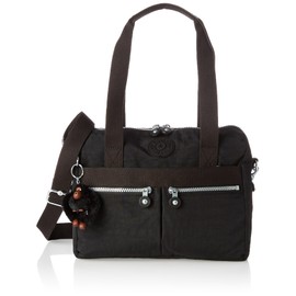 Kipling Women's Klara Handbag, Organize Accessories, Removable Shoulder Strap, Dual Carry Handles, Crinkle Nylon Bag