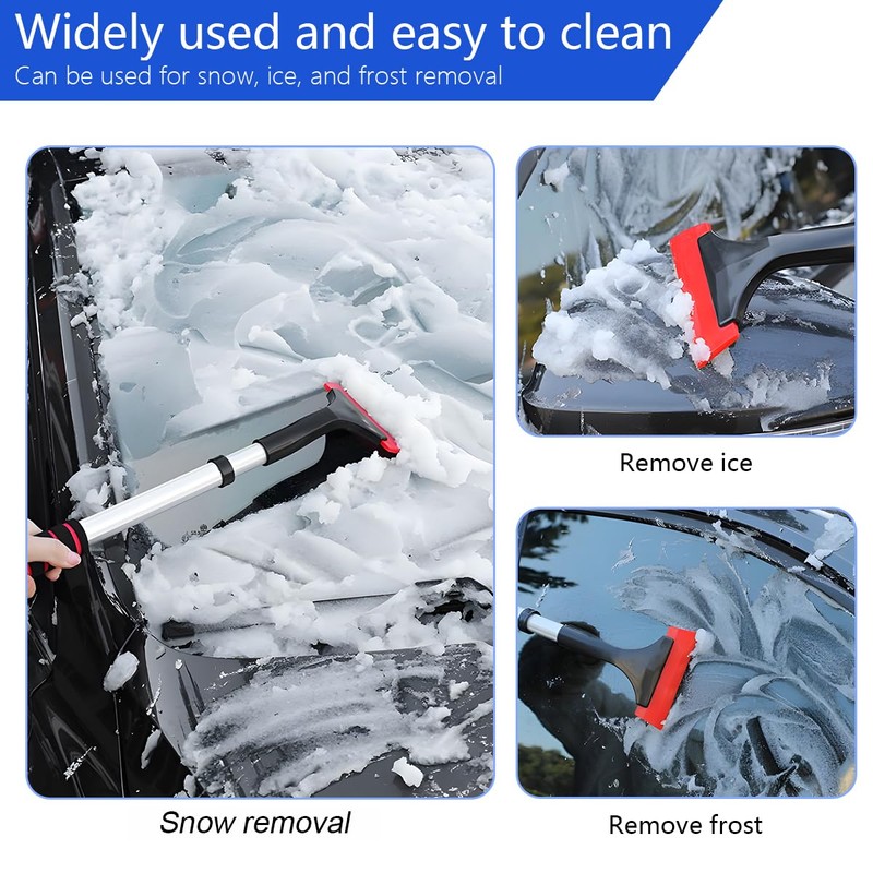 JNNJ Car Ice Scraper, Ice Scraper with Foam Handle, Versatile