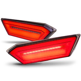 TRUE MODS LED Brake Tail Light for Polaris RZR S1000 S900 2014-2019; 2022 Trail S 900 S 1000 Ultimate Tailight Replacement 2412341 2412342 [DOT-Rated] [Diffuser Design] [F1-Blinker-Brake] - Smoked
