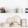 TheTerra Ceramic Dinnerware Sets for 4, 12 Pieces Handmade Reactive