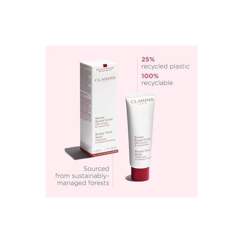 Clarins Beauty Flash Balm 3-In-1 Hydrating 10-Minute Face Mask, Make-Up