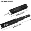 Prmape 2 x drawer runners, 100 mm, drawer pull-out rails,