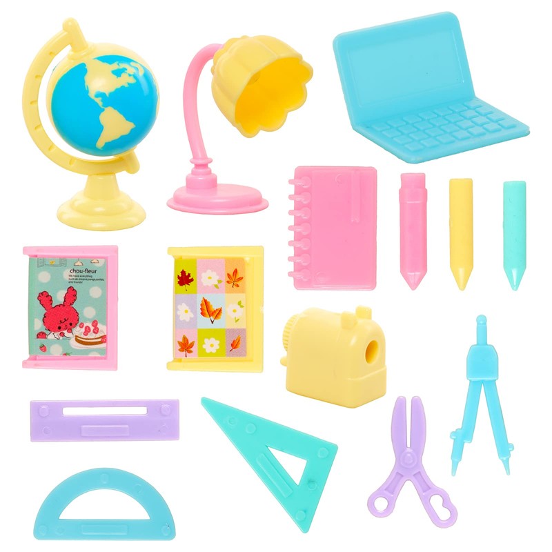 Barwa 31 Pcs Doll Study Supplies for 11.5 Inch Doll