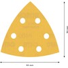 Bosch Professional 5x Expert C470 Sandpaper (93x93 mm, Grit 400,