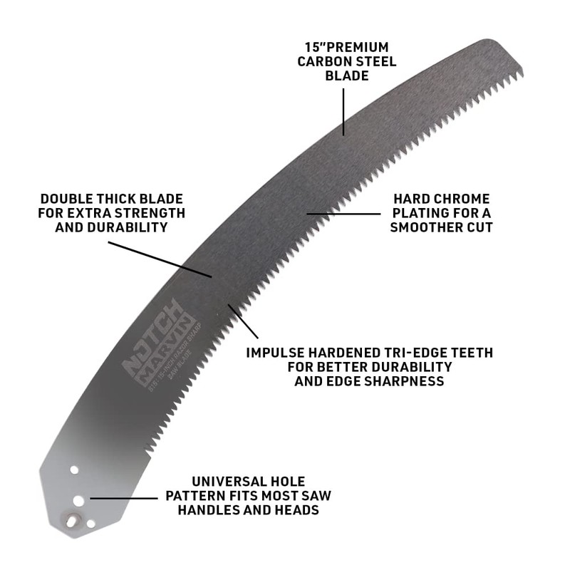 Notch S-15 15-inch (380mm) Heavy Duty Tri-Edge Pole Saw Replacement