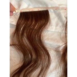 Unbranded rare seamless human european hair extension for volume length 10" color 14