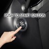 DKAEUK SKIS002 Engine Start Stop Ignition Switch Button White Light