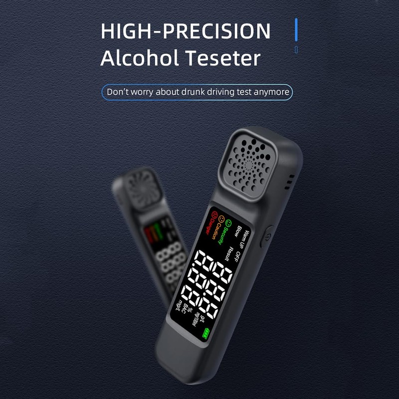 Handheld High-Precise Alcohols Detector Non-Contacting Breath Blow Tester 10s Quick