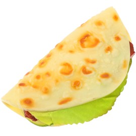 Kichvoe Realistic Pancake Taco, Artificial Fake Burrito Vegetable Pancake Model Simulation Taco Mexican Food Display Photography Props for Kitchen Restaurant A