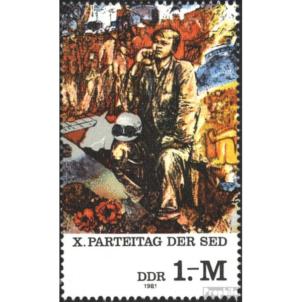 DDR 2599 (complete.issue.) first-day stamp fine used/cancelled 1981 Congress the