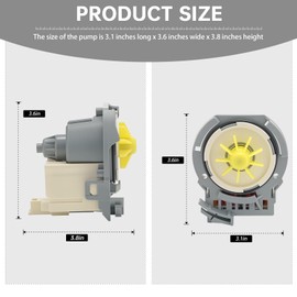 ​ W10876537/ W10724439/ W11219380 Dishwasher Drain Pump Replaces (Motor part of W11032770/ W10510667) – Replacement Compatible with Whirlpool, Kenmore, KitchenAid, Amana, Maytag, Jenn-Air, IKEA