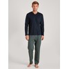 CALIDA Relax Imprint Men's Long Pyjamas, Dark Sapphire