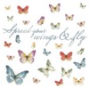 RoomMates RMK3263SCS Lisa Audit Butterfly Quote Peel and Stick Wall