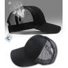 Spargel Men's Mesh Cap, Hat, Large Size (Up to 25.6