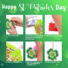 EVECILOO 16-Piece St. Patrick's Day Diamond Keychain Set, 5D DIY