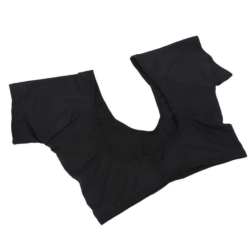 Underarm Sweat Vest Black Breathable Washable Quick Drying Armpit Sweat