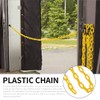 iplusmile Plastic Chain Barrier Caution Security Chain Crowd Control Decorative