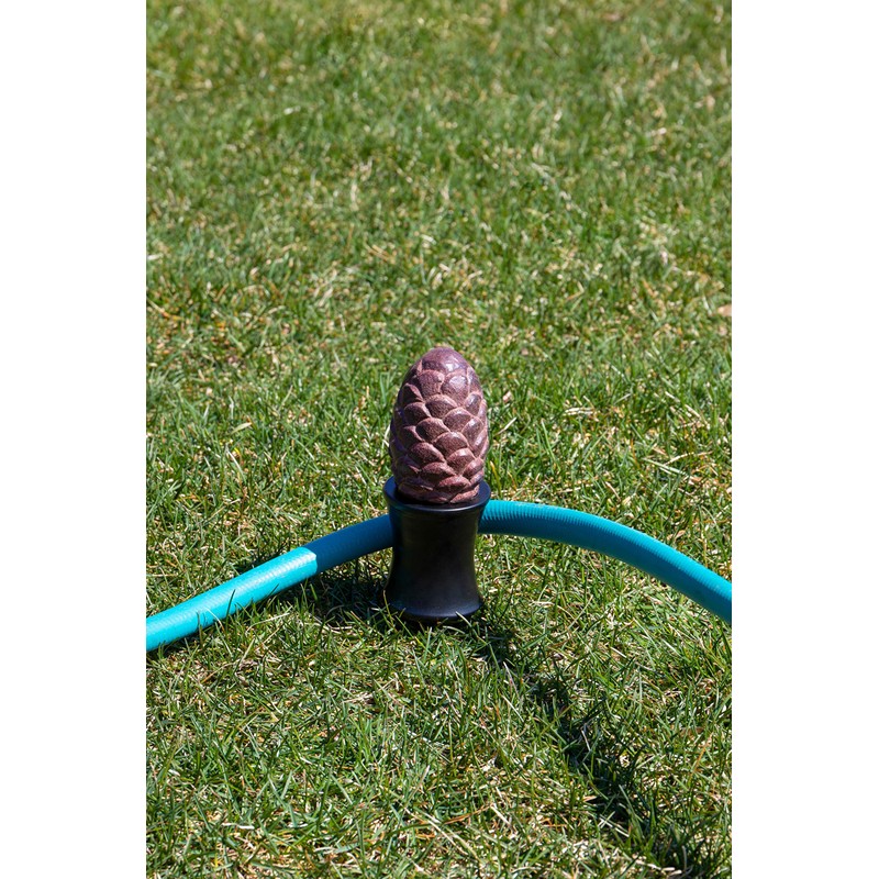 CLEVER GARDEN Heavy Duty Decorative Hose Guide - Pinecone, 5
