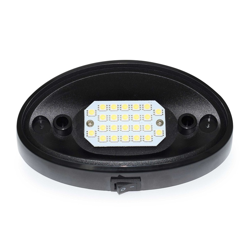 2 LED RV Exterior Porch Utility Light Oval 12v 300