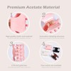 Premium durable acetate butterfly hair clips, 4 Pack. Medium Size