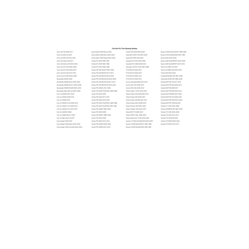 ITP Holeshot Tire 20x11-9 for Kasea SKYHAWK 150 2000-2002