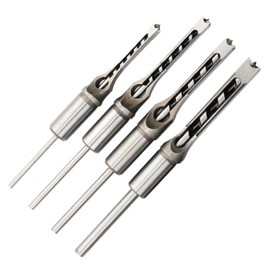jojofuny 4pcs Mortise Drill Bit for Woodworking Square Hole Drill Bits Shaped Groove Design Construction and Cnc Router for Carving and Craft Projects