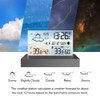 Digital Alarm Clock Temperature Humidity Weather Forecast Electronics Desktop Table